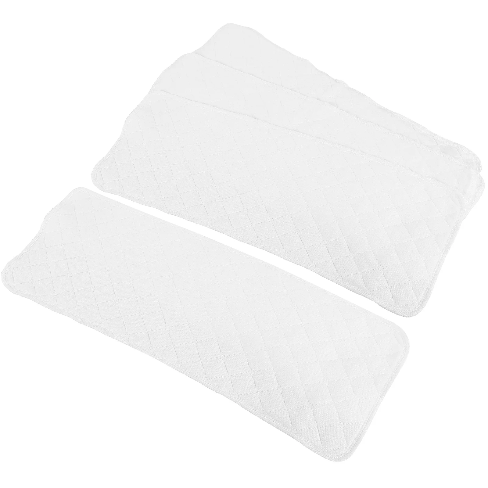 

5Pcs White Cotton Baby Diapers Three Layer Soft Breathable Cloth Diapers Reusable Nappies for Newborn Babies Baby Wash Clothes