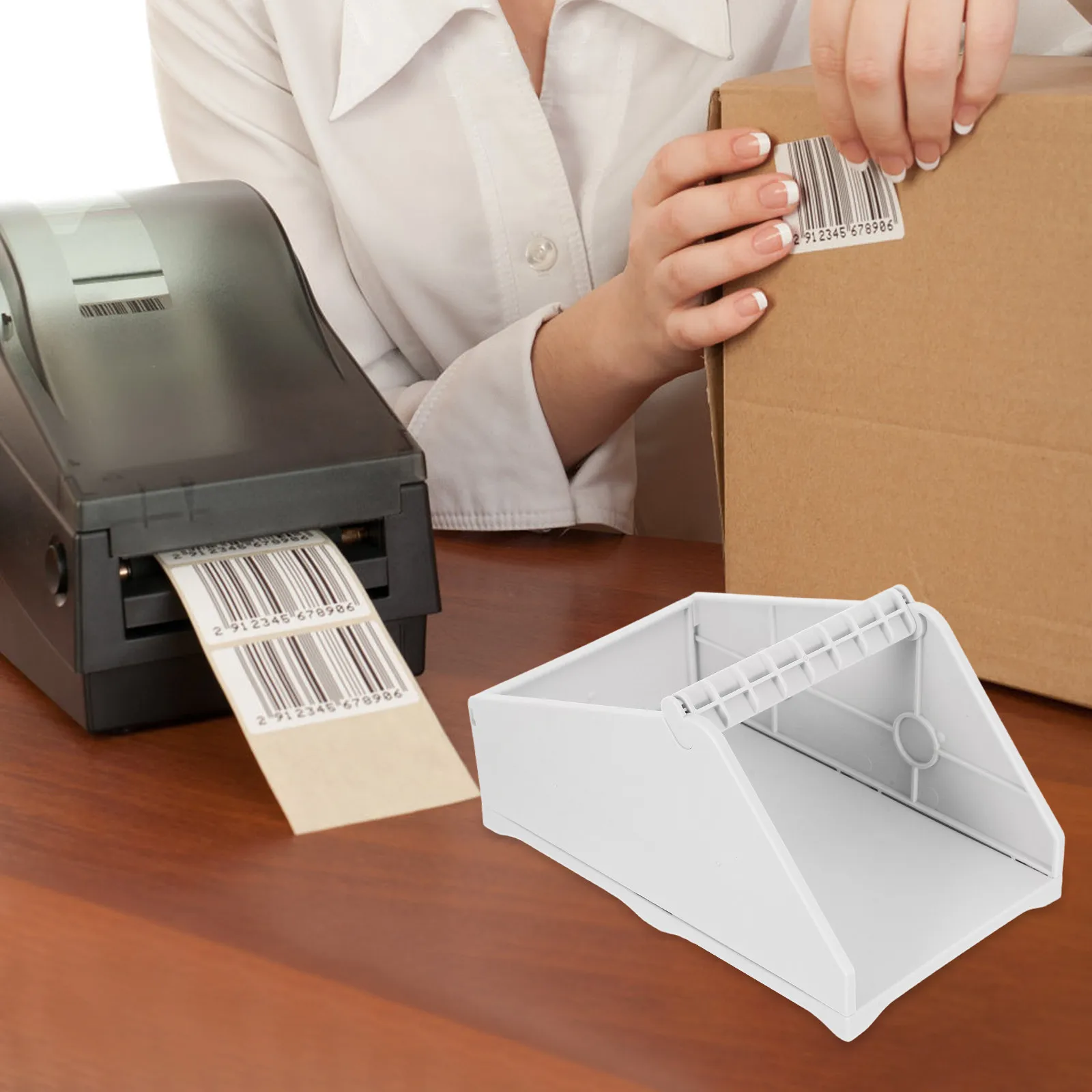 

Настольный держатель для термопринтера и органайзер для этикеток: для транспортных накладных, офиса, дома, склада, супермаркета, фабрики, термобумаги