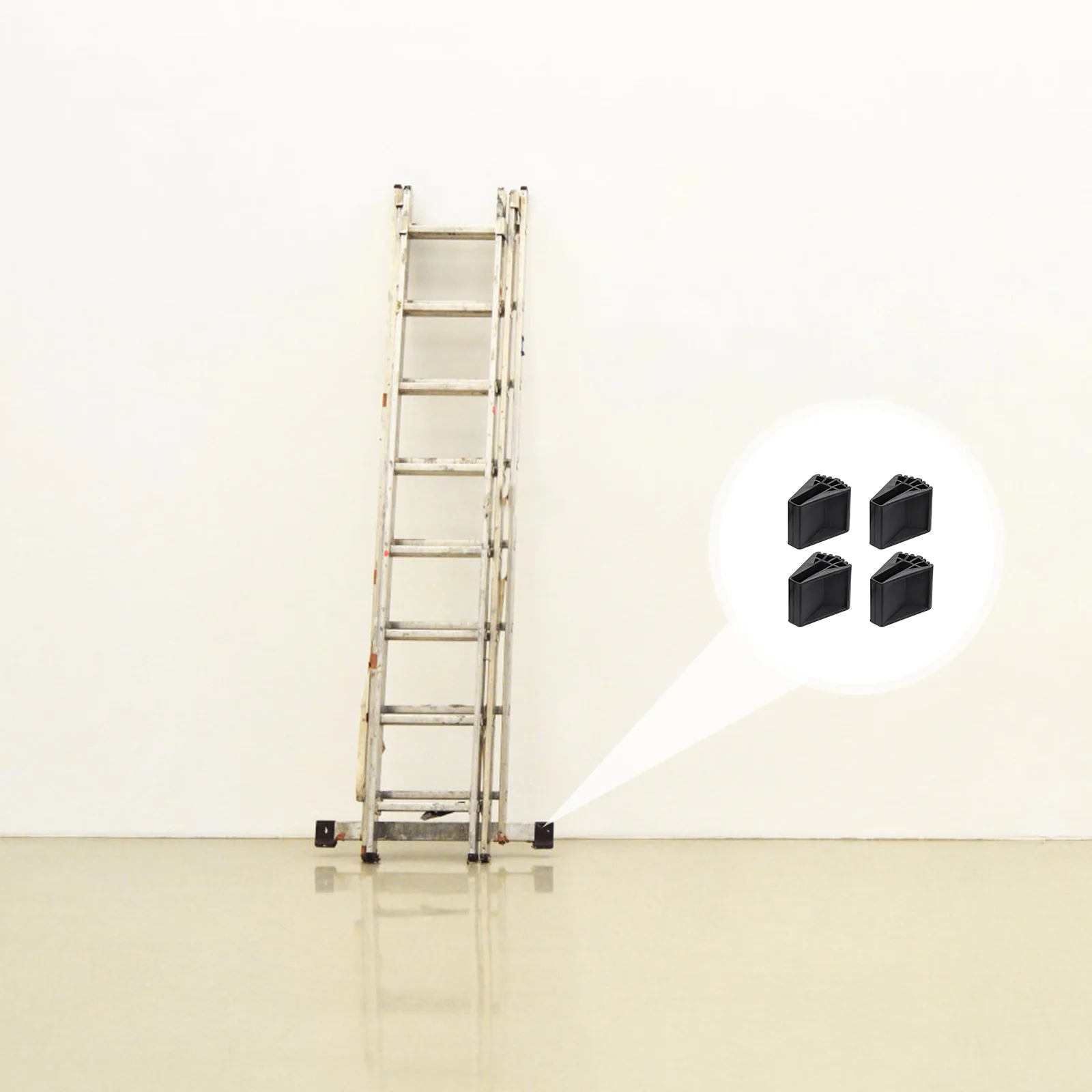 

4Pcs Non-Skid Ladder Pads Protective Feet Covers for Folding Ladders Enhanced Grip and Balance Support Ladder Feet Covers