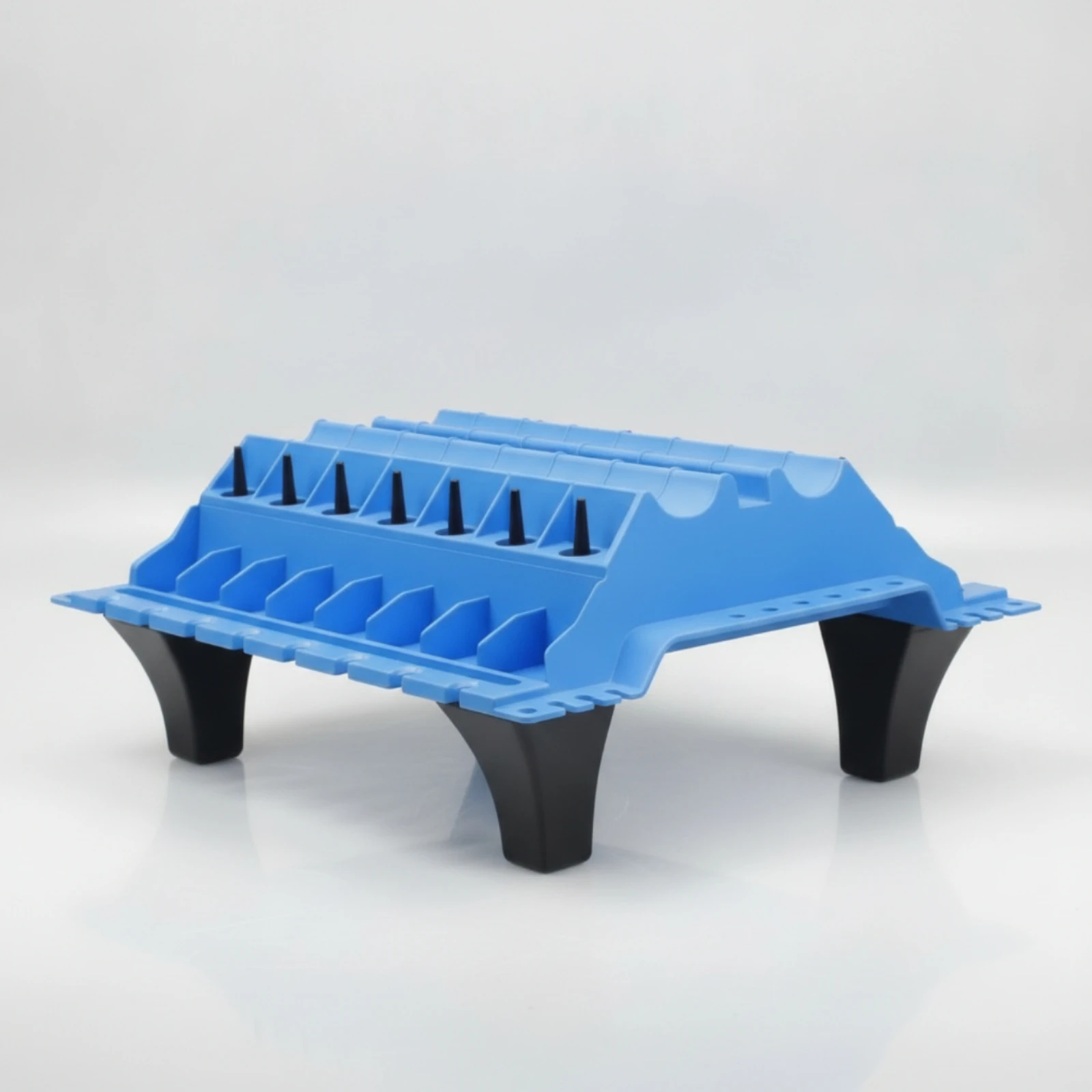 Engine Parts Organizer Sturdy Engine Rebuild Tray with Legs Component Organizer Stand Impact-Resistant Sloped for Mechanics