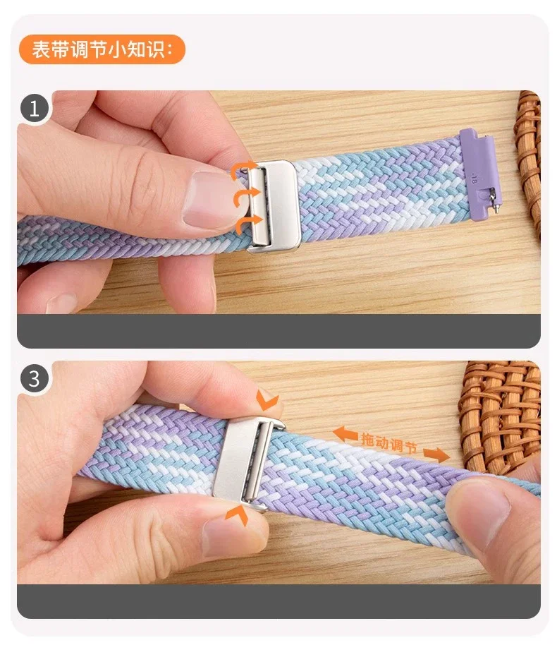 Correa magnética trenzada de 18mm para huawei watch GT 5 4 41mm pulsera deportiva correa de reloj para banda pro de 42mm