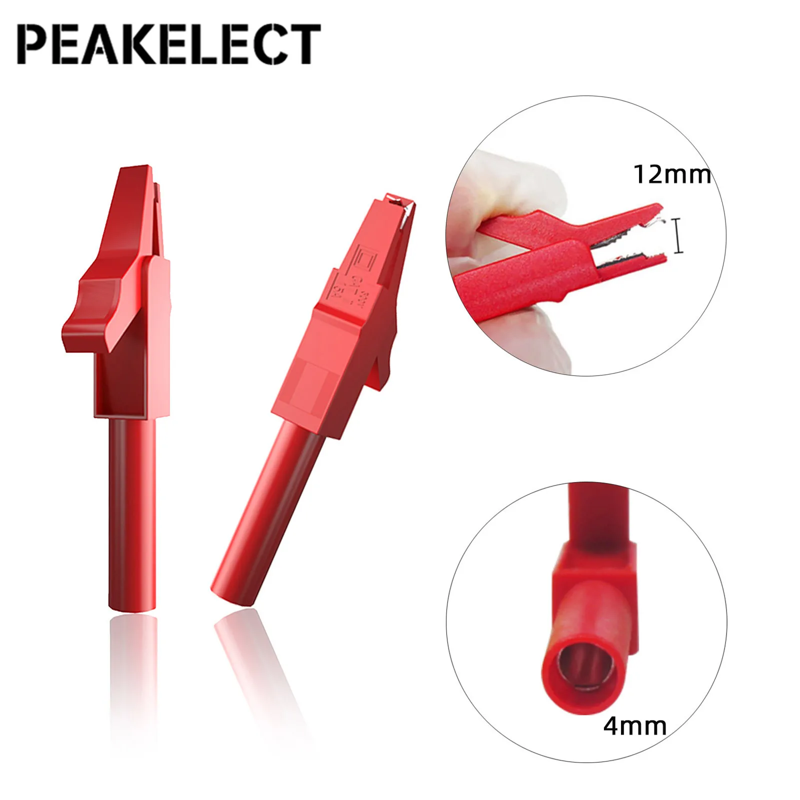Peakelect P1043B 4Mm Banaan Plug Multimeter Meetsnoeren Kit Met Veiligheid Piercing Naald Test Probes + Alligator Clips Voor testen