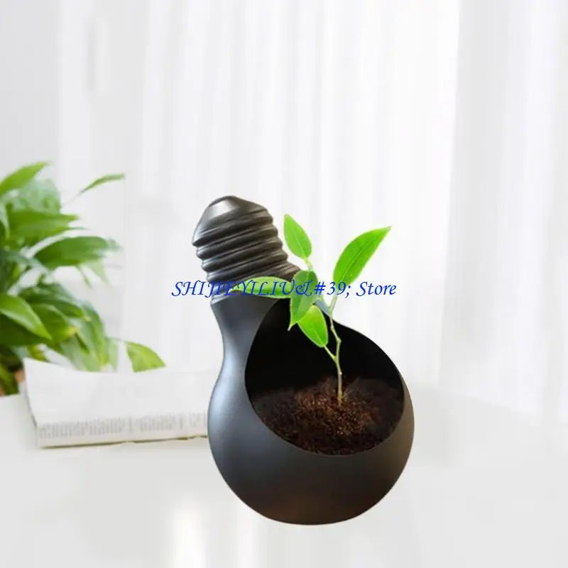 

E21F Creative Bulb Silicone Mold Flowerpot Resin Mold