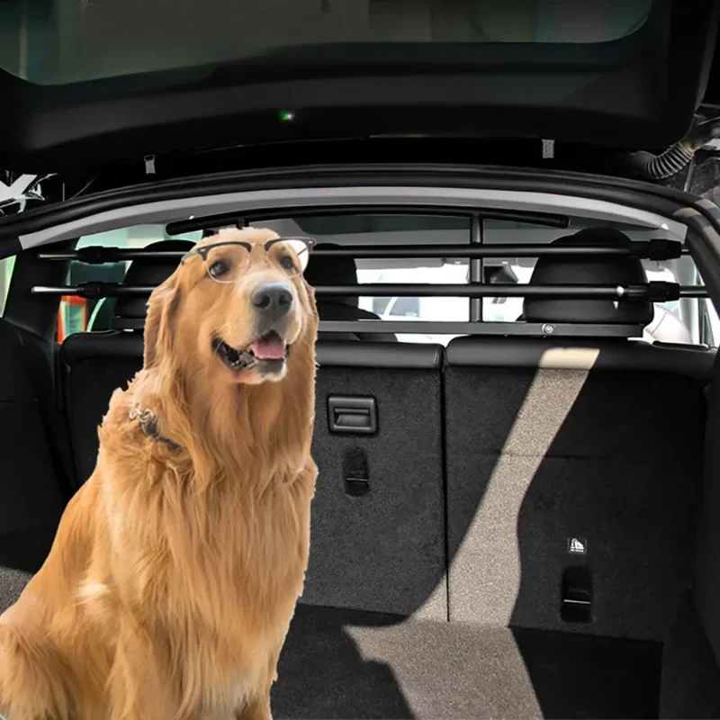 Trunk Pet Dog Railing for Tesla Model Y Car Barrier Trunk on-board Pet Railing Rear Seat Pet Fence Modely Car Accessories 2023