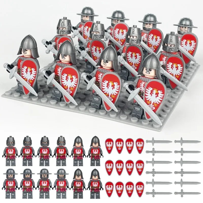 Mittelalterliche Puppen, Bausteine, Figuren, Puppen, Spielzeug, Minifiguren, Geburtstagsgeschenke, Cartoon-Figuren, Ornamente. – Detail 4