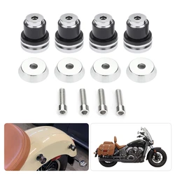 Motorcycle Quick Release Tour Pak Saddlebag Mounting Spools Set Aluminum for Indian Scout Sixty Bobber