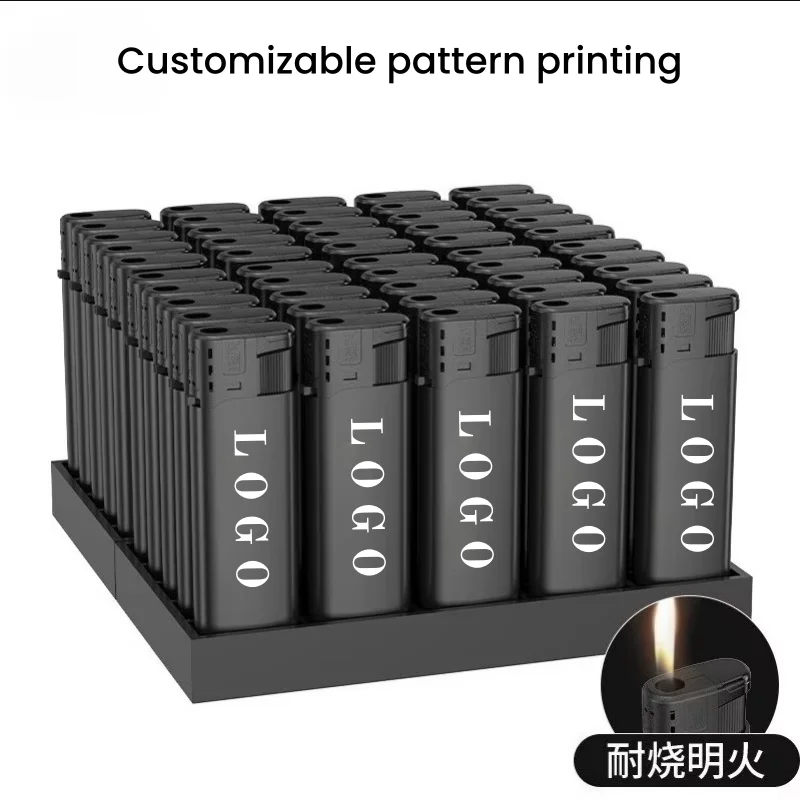 New Disposable Open Flame Lighter Thick Double Layer Wholesale Free Custom Printing Wedding Supplies Direct Sales