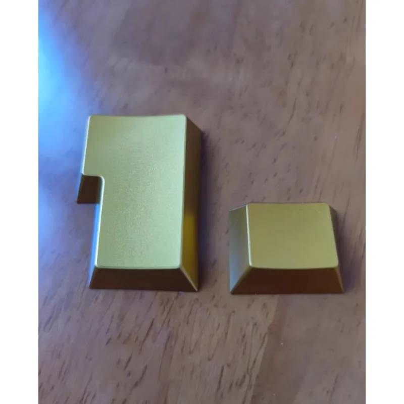 

Uncut Minimalist Gold Metal Keycaps R1/R2/R/3R4cherry Profile Mechanical Keyboard 1.25U/1.5UCNC Molded Custom Gaming Keycaps