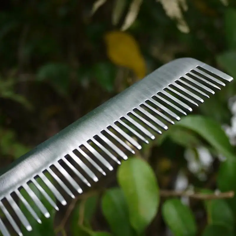 Stainless Steel Comb indoor outdoor Portable Hair Comb Portable Beard Mini Comb Beard Comb Men's Beard Comb Styling Hair Comb