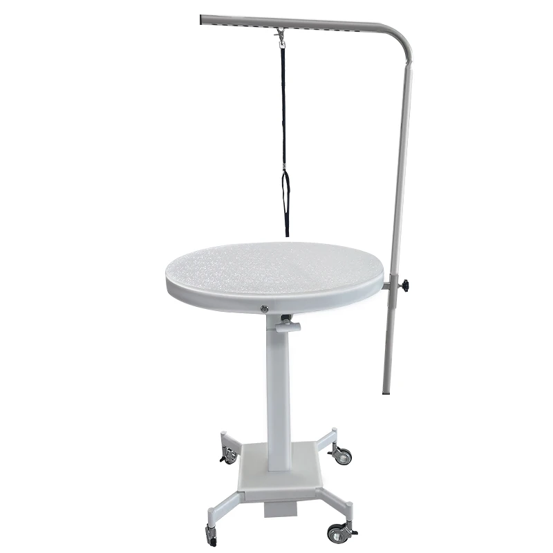 

Pet Grooming Table, Mobile Pet Cleaning Table with Led Lights, Cat and Dog Hairdressing Table