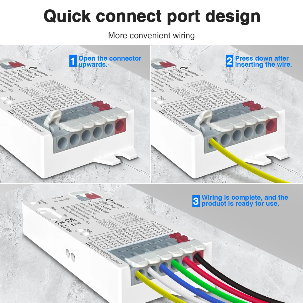 GLEDOPTO ZigBee3.0 Pro+ 5 in 1 /3 in 1 LED Controller 20A Max RGBCCT/RGBW/RGB/CCT/Dimmer Alexa Homey Tuya Smart Life APP Control