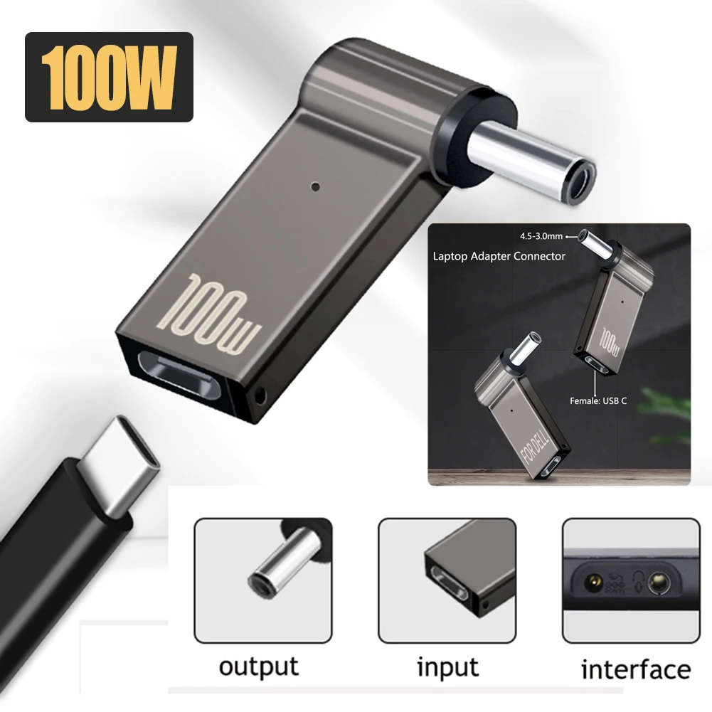 PD 100W Laptop Power Charger Versorgung Adapter USB Typ-C Weibliche zu DC Männlichen Jack Stecker Konverter ASUS 19V 20V HP 19,5 V Dell 19,5 V