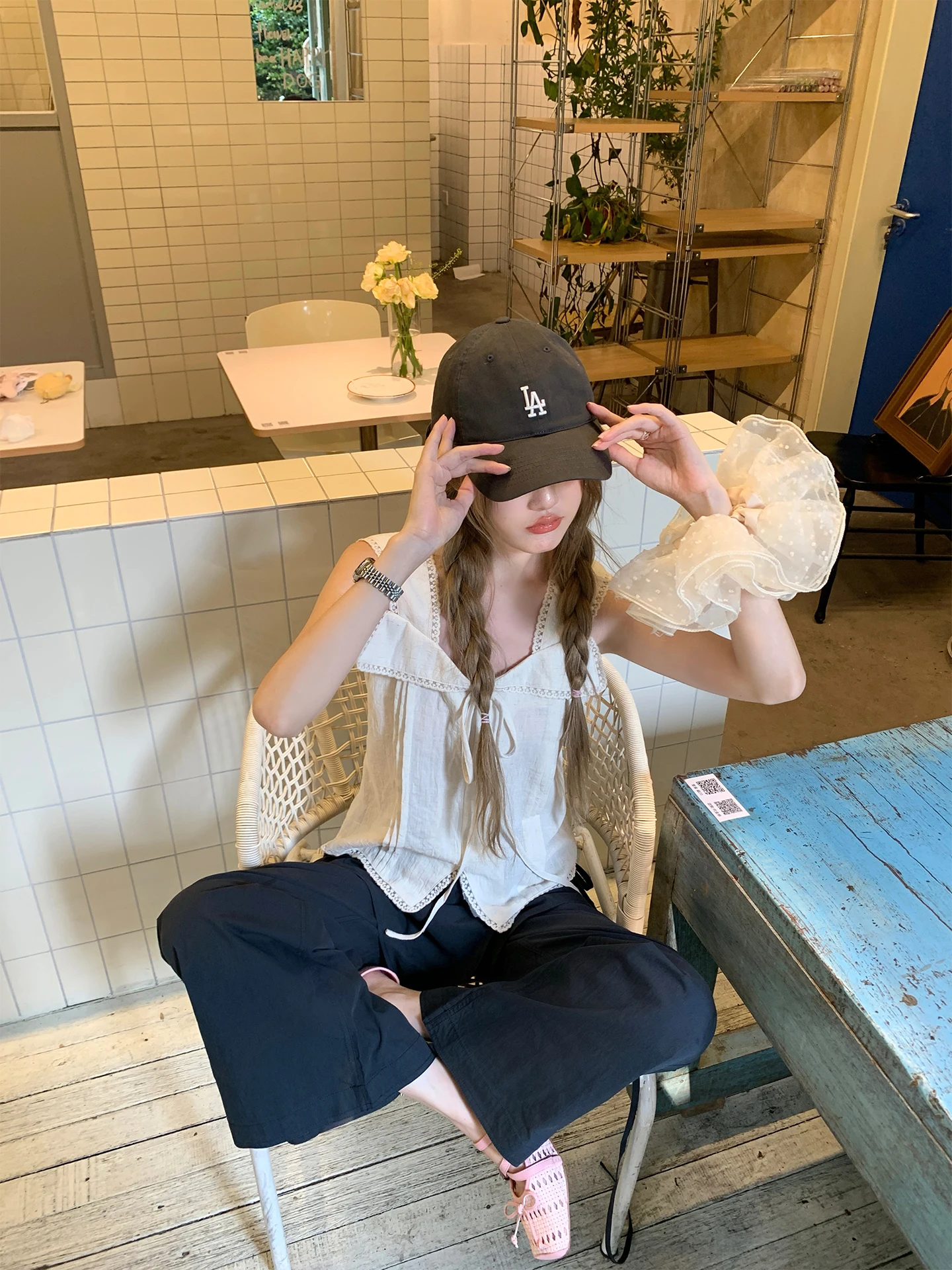 

Svel Vest Women's New Sle 2025 Summer Design Sensation Outerwear Slimming Top Polyester Fiber Commute Sle