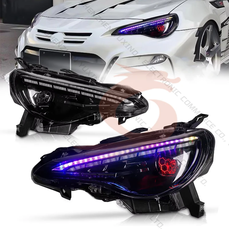 

High-quality Auto LED Headlights For Toyota GT86/Subaru BRZ SCION FR-S 2012-2021 RGB Style Retrofit Headlamp Assembly 12-21