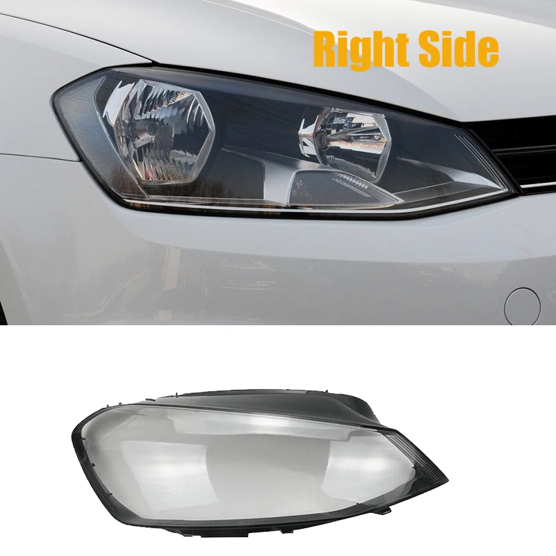 for Golf 7 MK7 2014 2015 2016 2017 Car Headlight Cover Clear Lens Headlamp Lampshade Shell (Right Side)