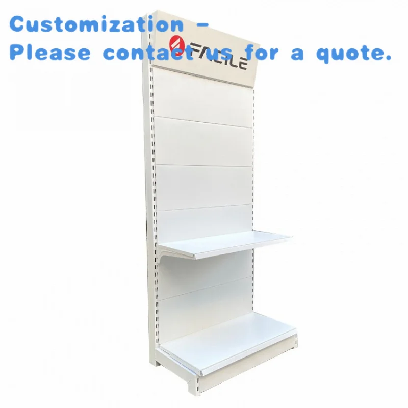 

на заказ. Настраиваемые белые сверхмощные полки для гондолы. Стеллажи для супермаркетов с фабрикой в современном стиле, упакованные в коробках.