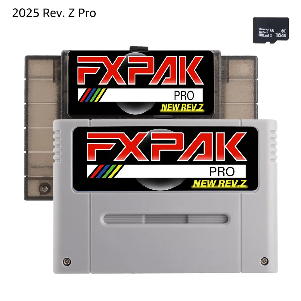 خرطوشة ألعاب FXPAK Pro SD2 Rev.Z جديدة لوحدة تحكم ألعاب الفيديو SNES Super Famicom JP/EU/US 16 بت SA1 RPG مع لعبة الإعصار IV #1