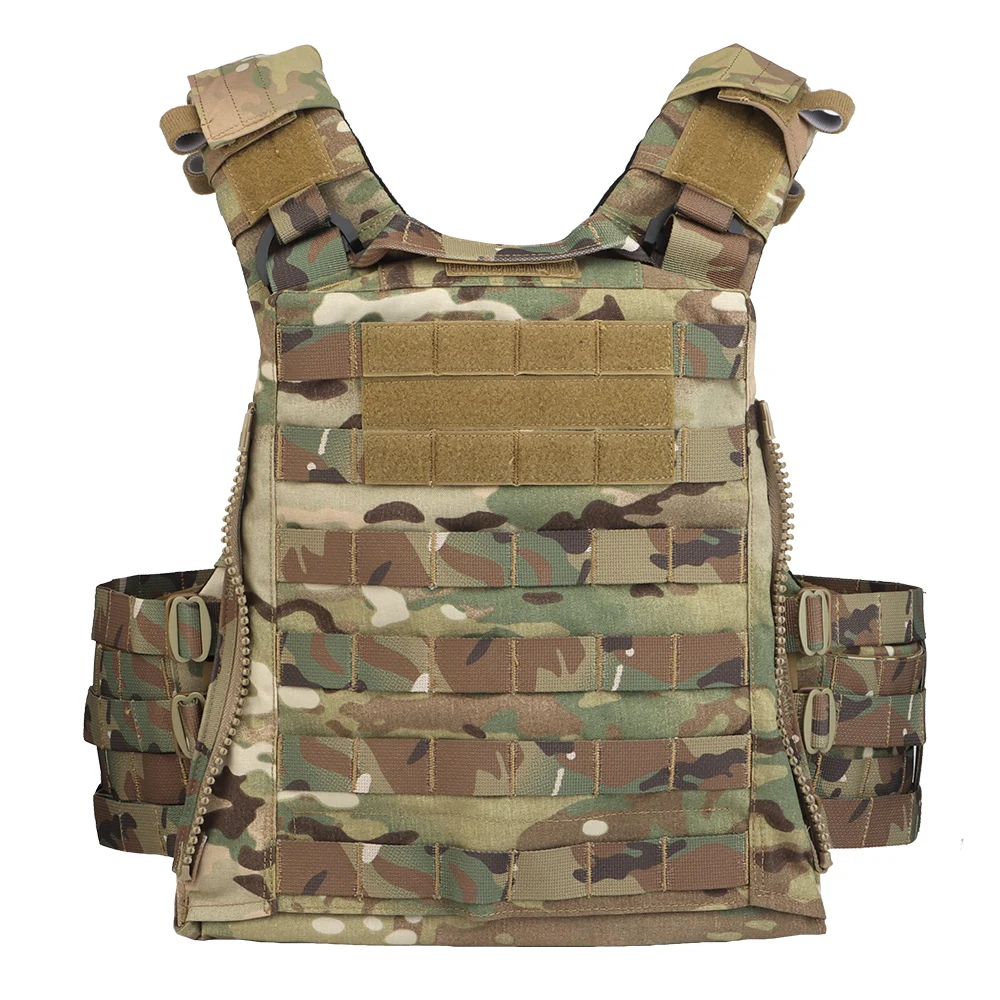 AVS MBAV Tactical Vest Hunting y Airsoft MOLLE Vest Quick Release / Fixed Dual Mode Plate Carrier Camouflage Vest