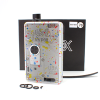 SXK BB BOX Billet Box White Vape DNA60w/SEVO70w Chip USB Port Rev.4 Device Black Transparent Panel Colored Oil Dots Newest 2023