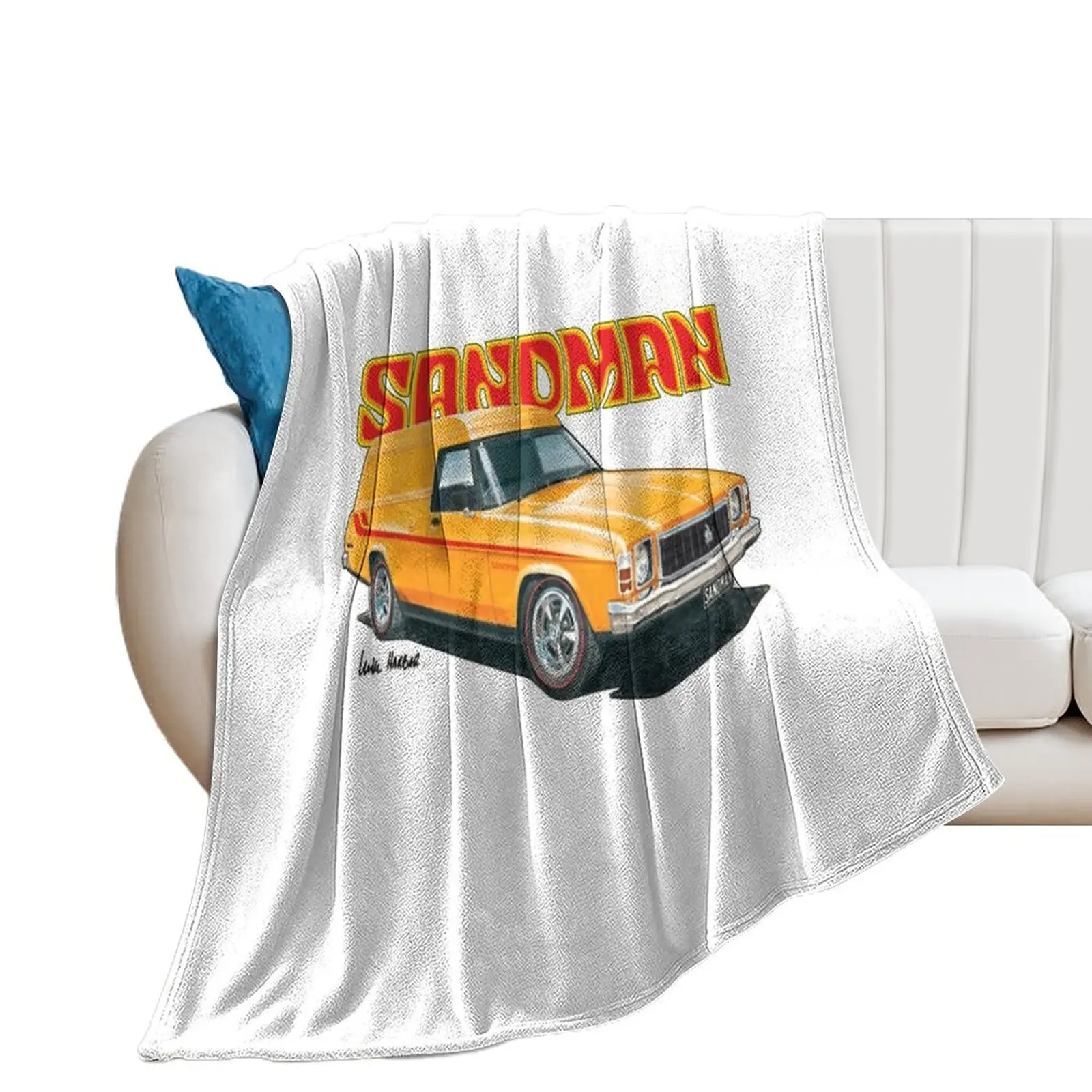 

Holden HX Sandman Panelvan Design Throw Blanket Luxury St Personalized Gift valentine gift ideas for babies Blankets