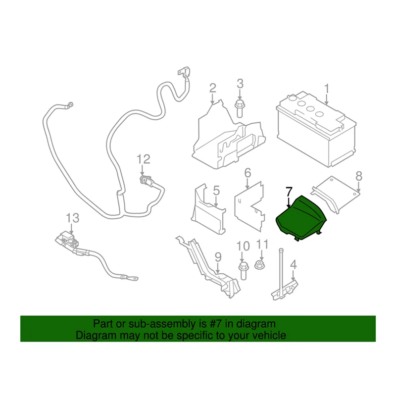 

Car Battery Box Front Cover 31353766 For Volvo S60 S80 V70 XC60 XC70 2008-2018 Battery Cover Shell Outer Casing Accessories