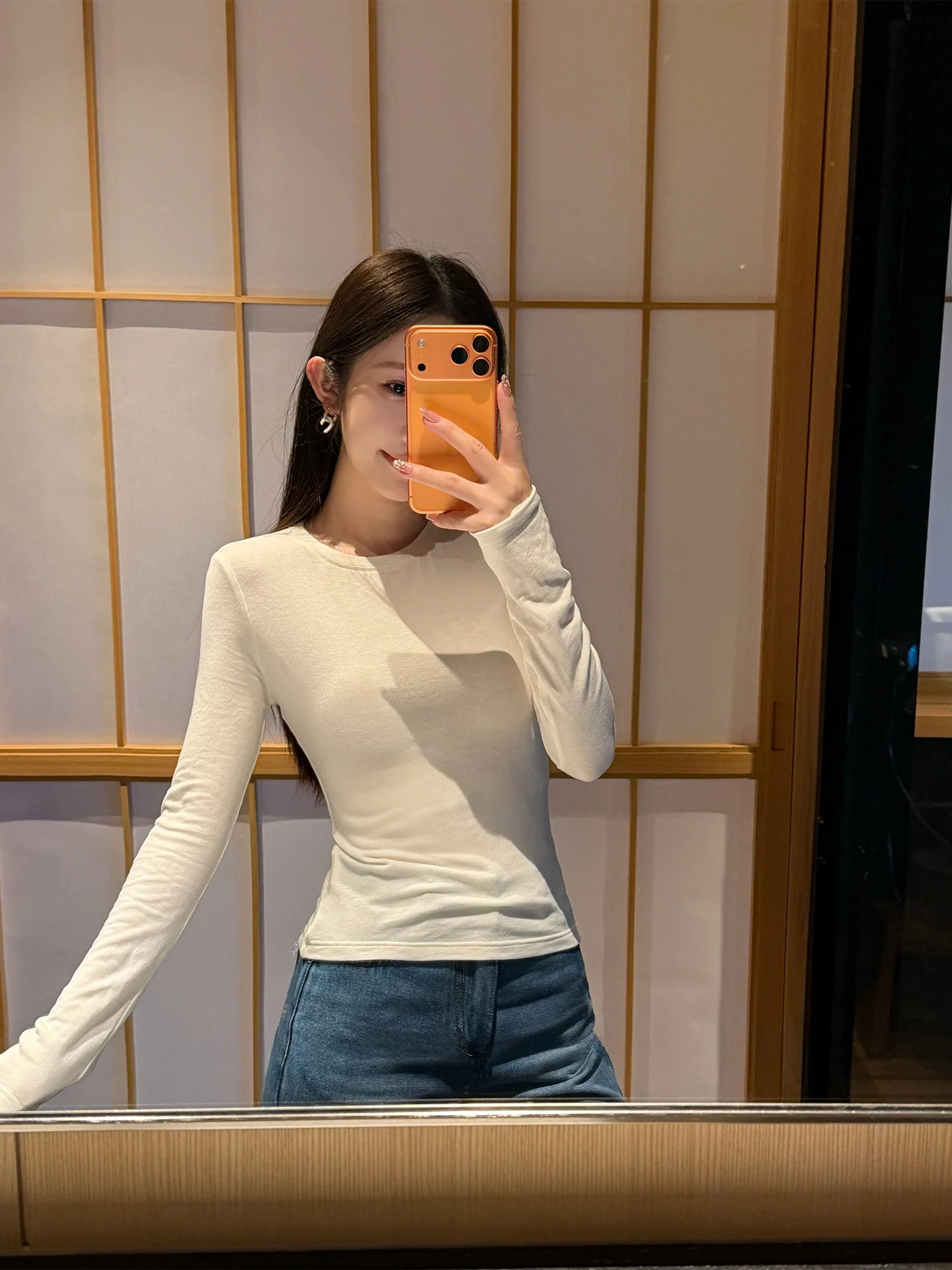 

Женский облегающий шерстяной трикотажный топ с длинным рукавом, базовая модель, весенняя новинка, модная повседневная внутренняя одежда