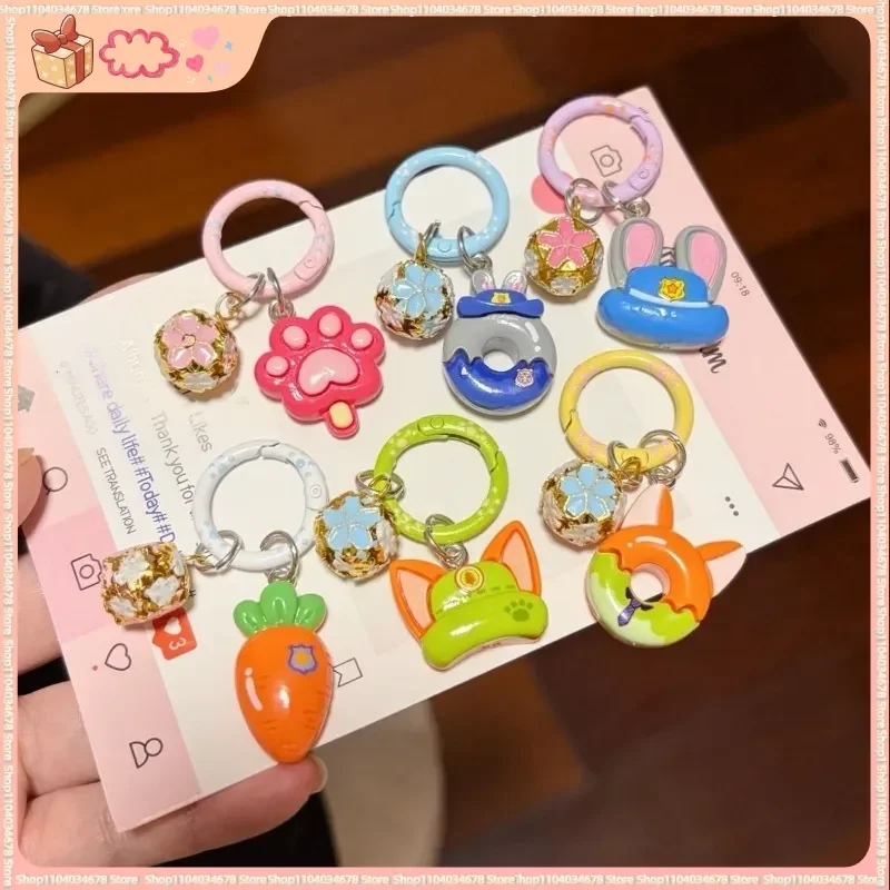 Mercancía de Zootopia, Llaveros de Judy y Nick, Correas para Teléfono, Accesorios para Parejas, Regalo Kawaii para las Fiestas, Gran Venta