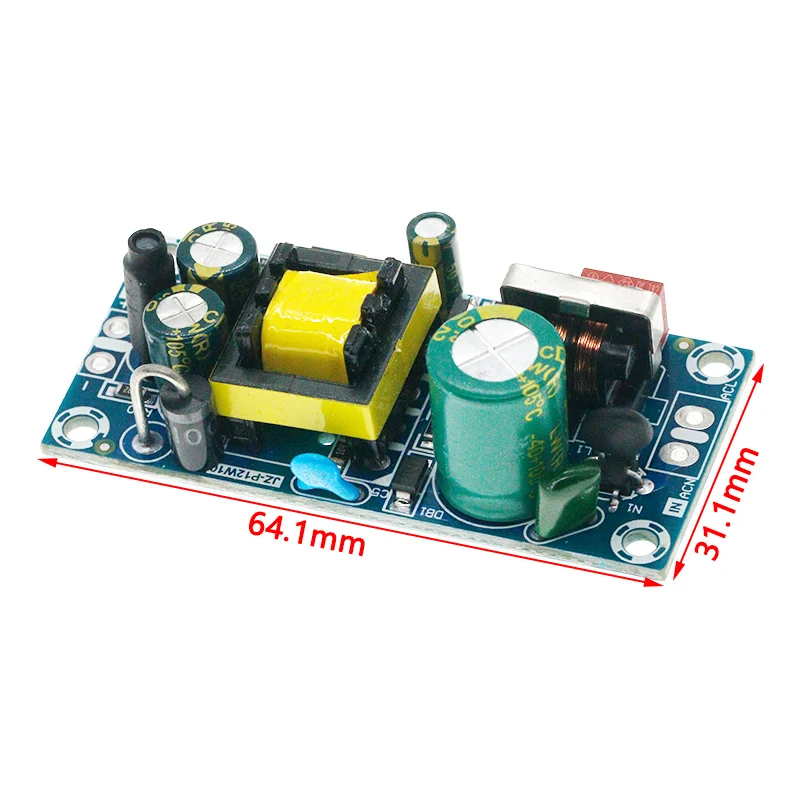 AC-DC 5V2A 10W Switching Power Supply Module Bare Circuit 85-264V to 5V 2A Board for Replace/Repair 12V1A