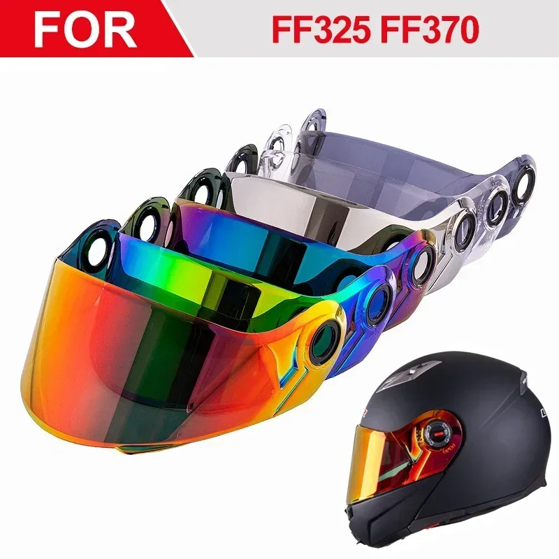 

LS2 Ff370 Flip Visor for Motorcycle Helmet, Lente Antiniebla Colorida, Dual Lens Modular Helmet for LS2 FF394 FF386 FF325