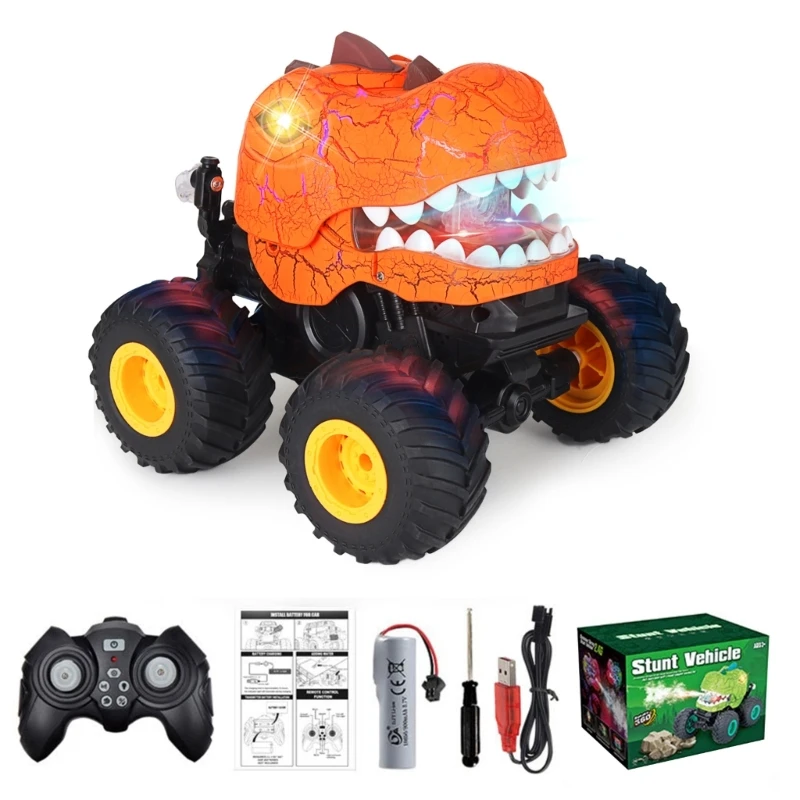 Jouet dinosaure cascadeur télécommandé, modèle véhicule jeu pour hommes, jouet tout-terrain à collectionner