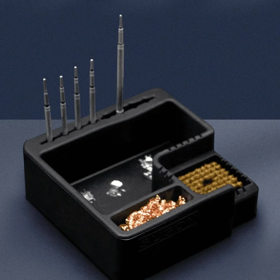 YCS Soldering Iron Stand Multipurpose Solder Dross Box Copper Wire Ball Solder Flux De Tinning Holder Tips Tin Slag Cleaning