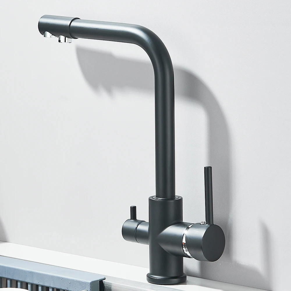 

All copper kitchen seven character three in one clean faucet, direct drinking three purpose faucet, multifunctional vegetable wa