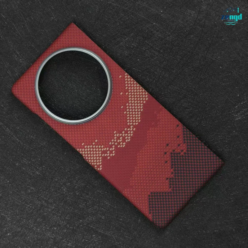 

Тонкий деловой чехол из кевларового углеродного волокна для vivo X Fold5, тонкий дизайн с магнитной откидной крышкой, противоударный жесткий чехол для профессионалов