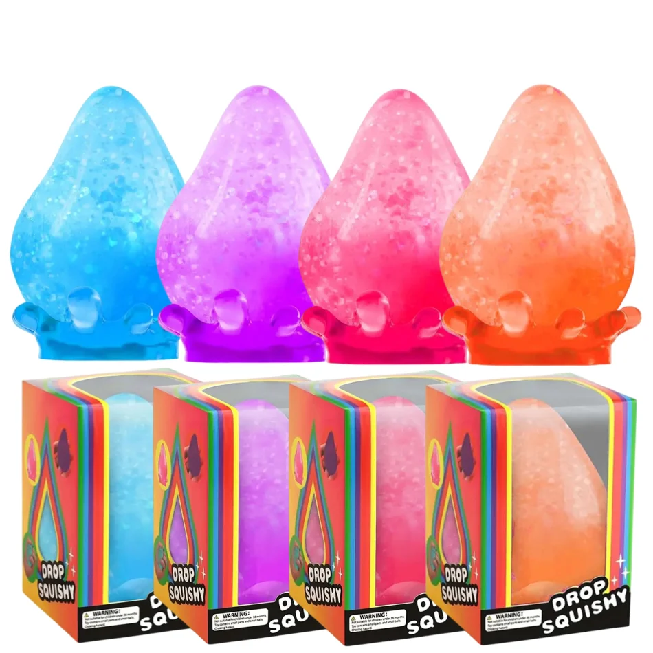 Dream Drop Sensorische Spielzeuge Langsam Zurückfedernde Maltose-Stressbälle Fidget-Spielzeuge Stressabbau-Entspannungsspielzeug für Kinder und Erwachsene