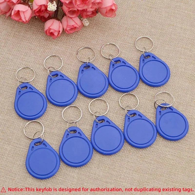 5Pcs 10Pcs 100Pcs Blue 13.56MHz IC RFID Keyfob Smart Contactless Card Tag Token Access Control Door Entry Attendance System