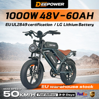 DEEPOWER QS7 Max Electric Bicycle 2000W Brushless Motors MTB E-bike 48V 35AH Lithium Battery Speed 50Km/h Adult Off Road Ebike