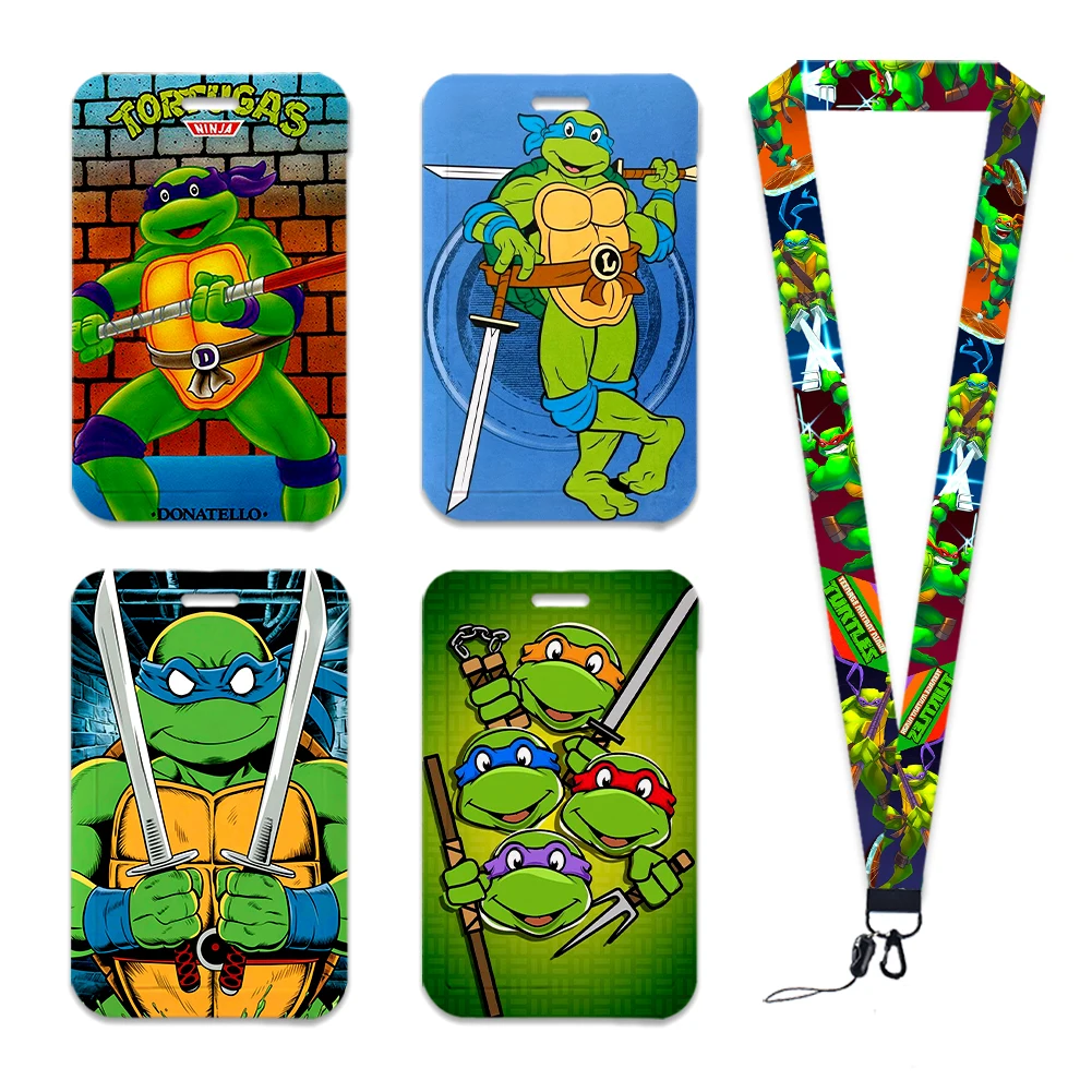 

Cartoon Turtles Anime Lanyard For Keys Chain ID Credit Card Cover Bus Card Holder Charm Badge Holder Personalized Accessories