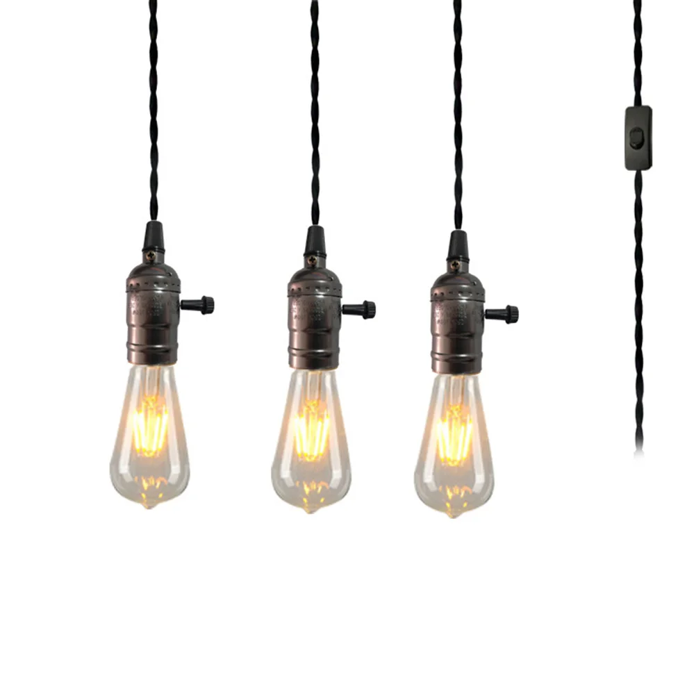 

3 Bulb Vintage Industrial Ceiling Light Retro Style Diamond Shape Chandelier for Restaurant Cafe Bar Bedroom Hotel