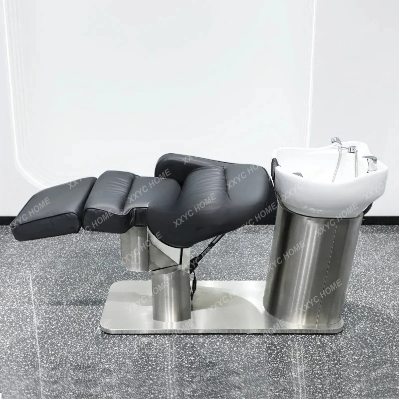 AAJapanese Style Simple Half Lying Shampoo Chair For Hair Salon Sitting Flushing Bed