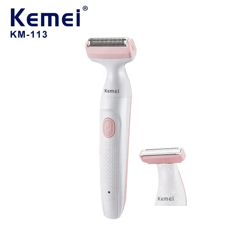 

Kemei KM 113 Women's Hair Trimmer Full Body Grooming for Legs, Bikini, Underarms Pubic Hair Painless Shaver Hair Removal