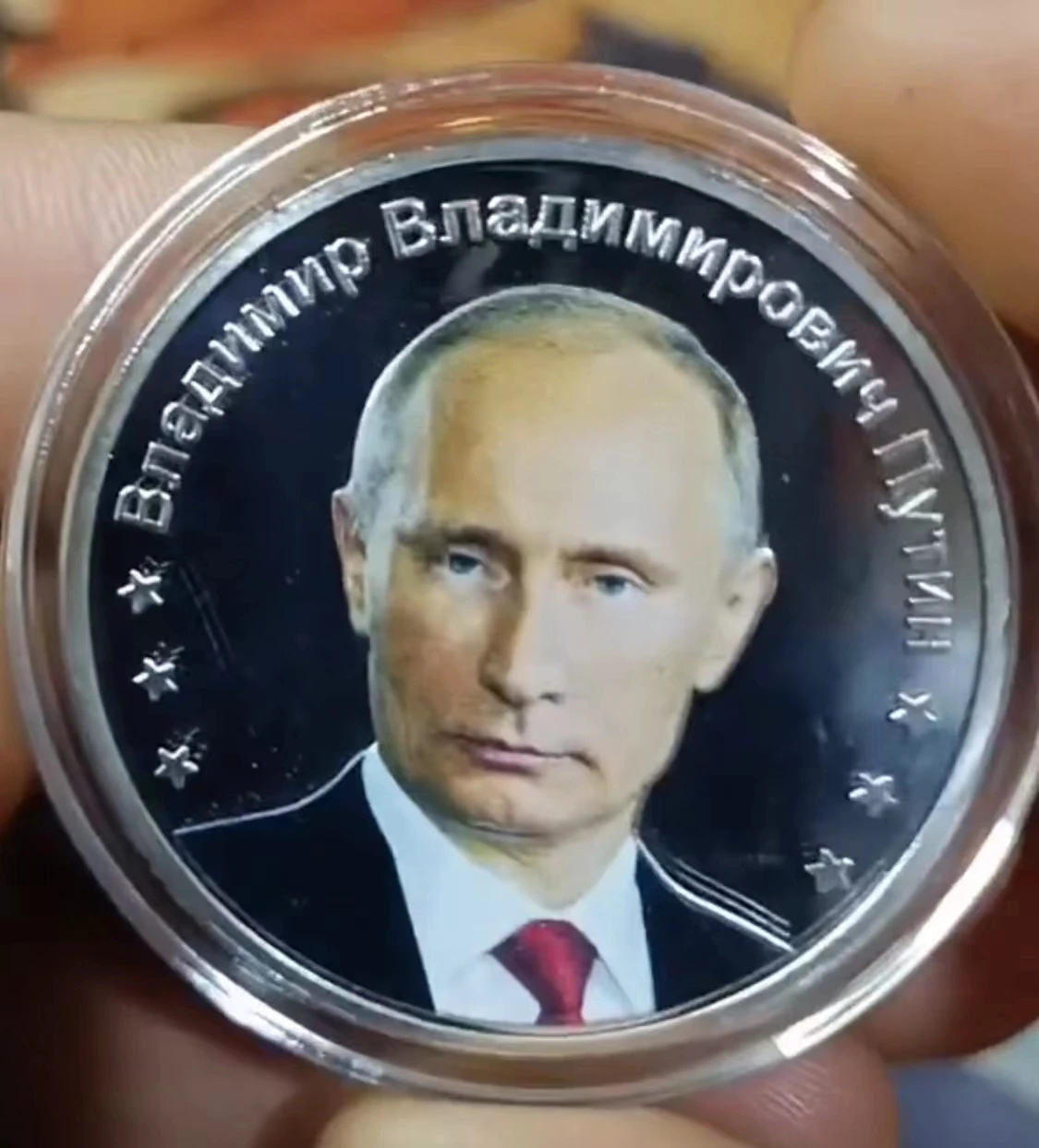 1 PCS Silvery Metal Latest Russian President's Chief Spokesperson Putin Emperor Commemorative Coin Medal Collection Toys Hot Toy