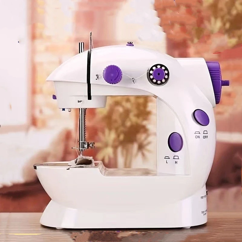 Portable sewing machine with 12 types of built-in stitches and dual thread, suitable for beginners to manually make DIY multiple