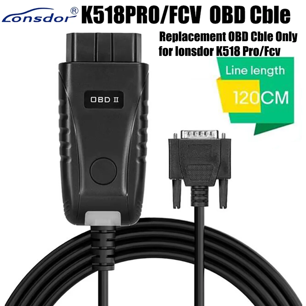 

Сменный OBD-кабель Lonsdor K518 Pro только для Lonsdor K518 Pro/FCV