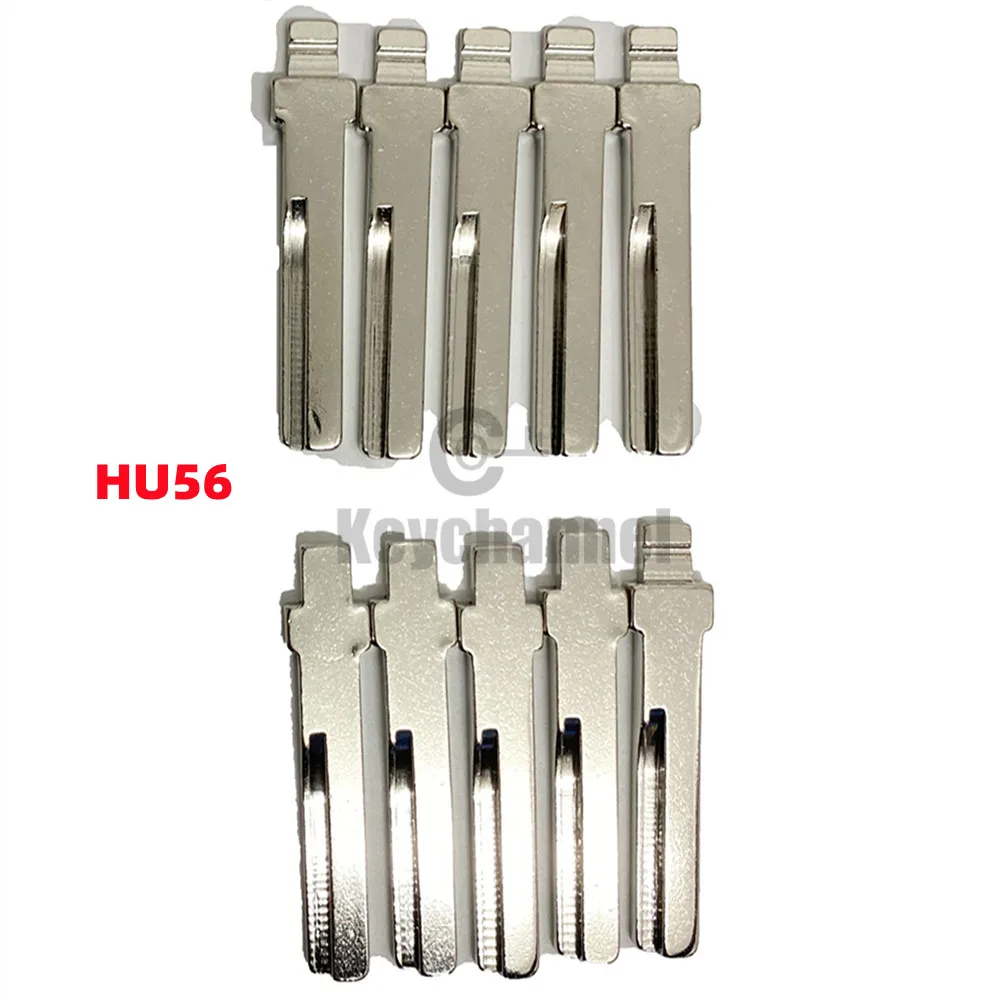 10pcs/lot Metal Car Flip Key Blank HU56 KD Flip Key Blade 183# HU56R Spare Key Head for Volvo for KD KEYDIY VVDI Xhorse Remote