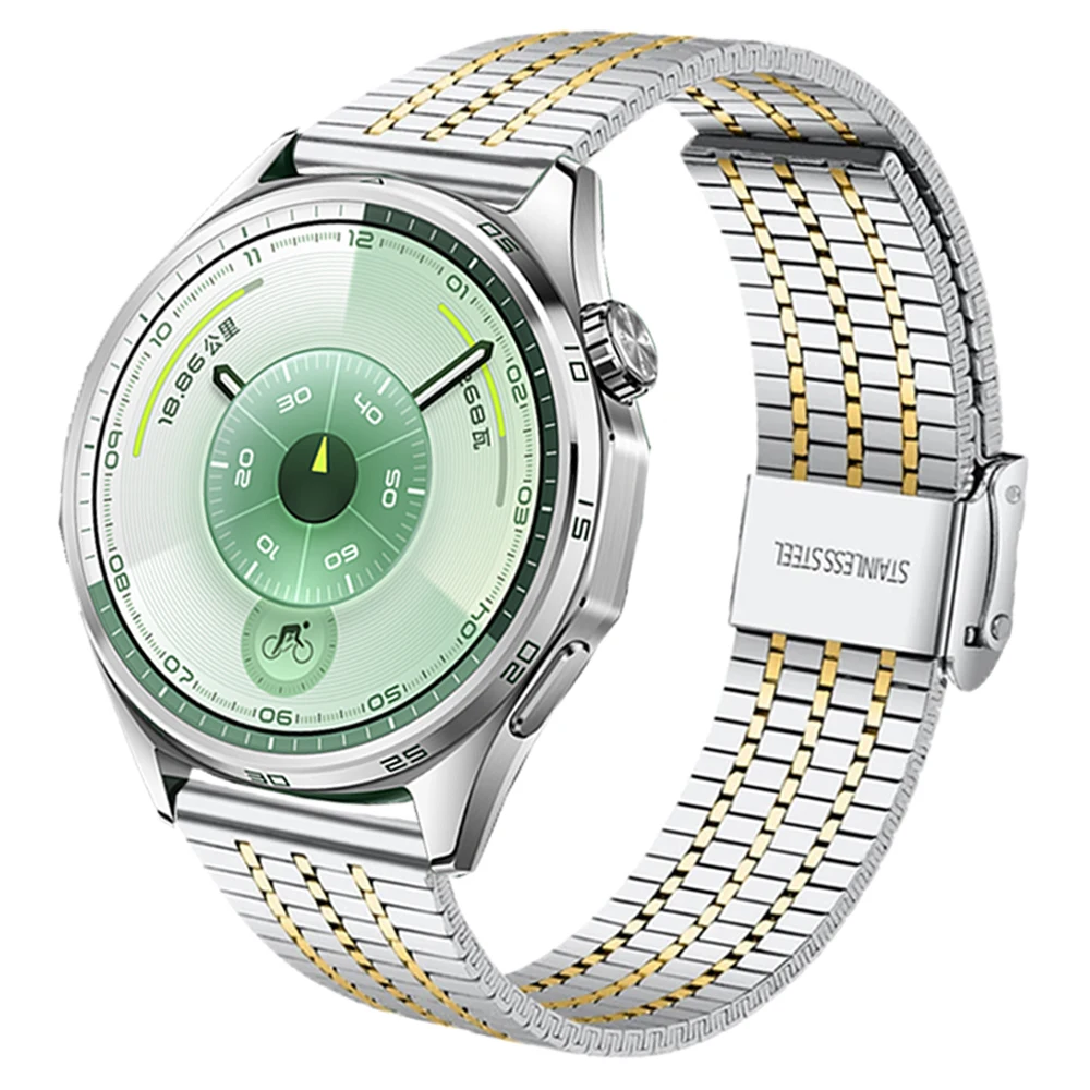 20 22mm Edelstahl-Armband für HUAWEI WATCH Ultimate 2 GT6 Pro GT 6 5 4 46mm Bänder GT 3 2 42mm Uhr 5 4 3 Pro Metall-Armband