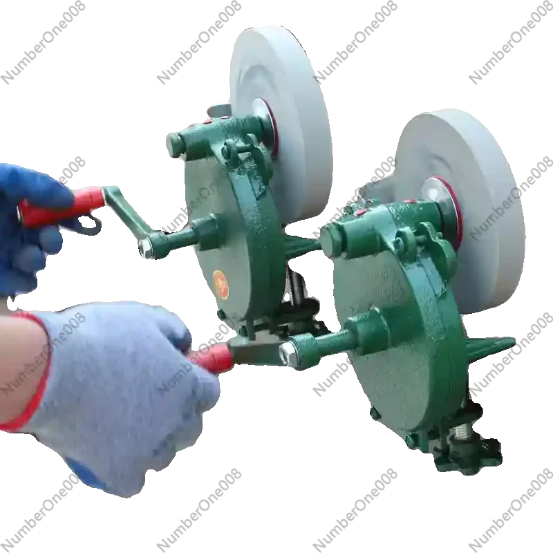 Hand Crank Grinder Cast Iron Steel Bench Small Multi Size Knife Sharpener Machine