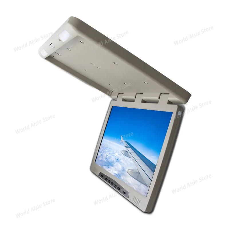 19/22 Inch Car TV High-definition Large Screen Android Ceiling Mounted Display Bus Coach RV Modification 12V-24V Remote Control