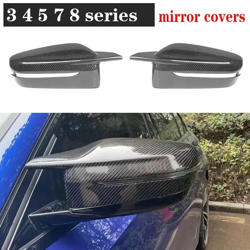 

Для BMW 2 3 4 5 7 8 серии G20 G42 G30 G38 G14 G15 G16 G22 G23 Корпус крышки заднего вида Чехол для зеркала заднего вида из углеродного волокна