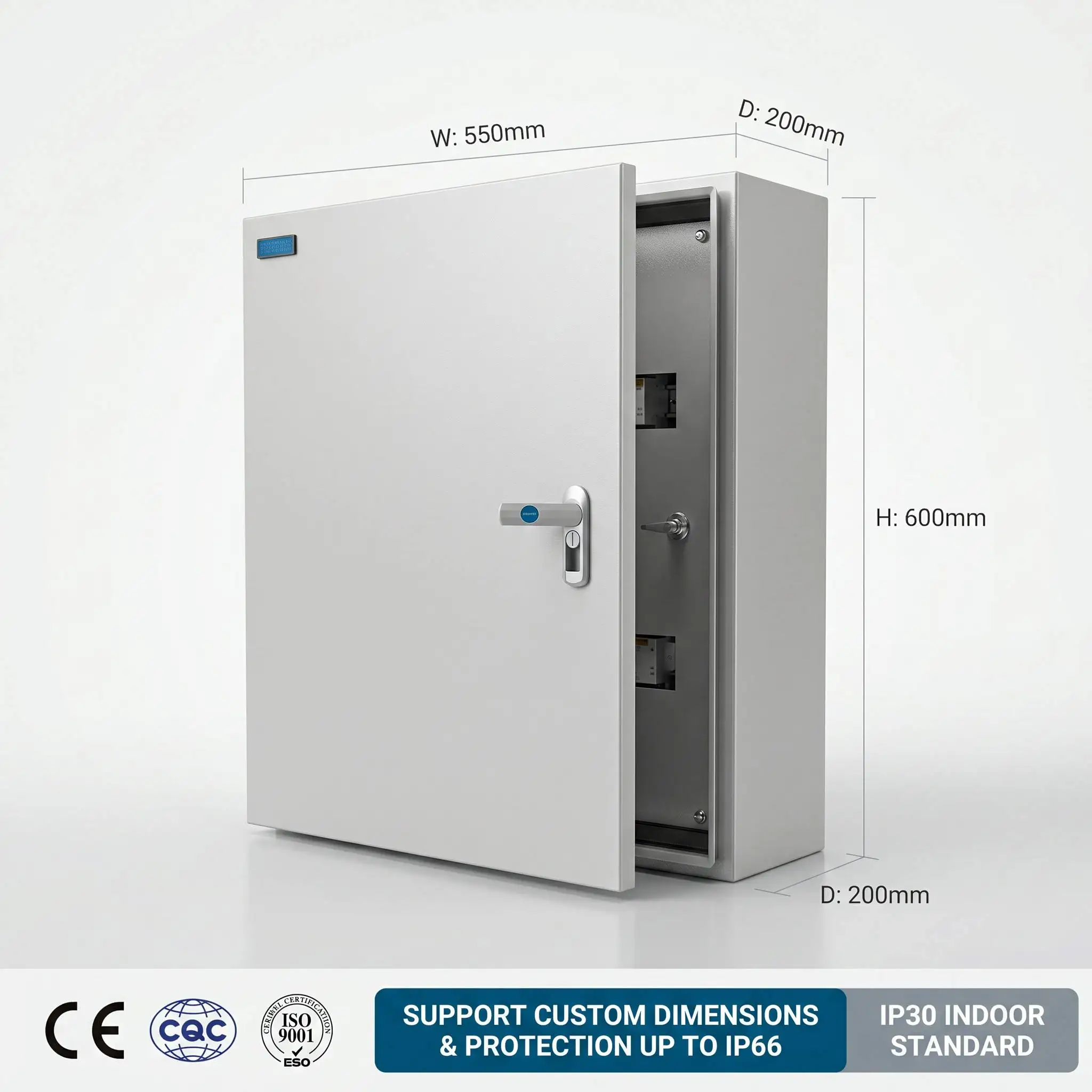 Industrial Double Door Electrical Panel Board Indoor Low Voltage Distribution Panel   Electrical Distribution Box  LV Switchgear