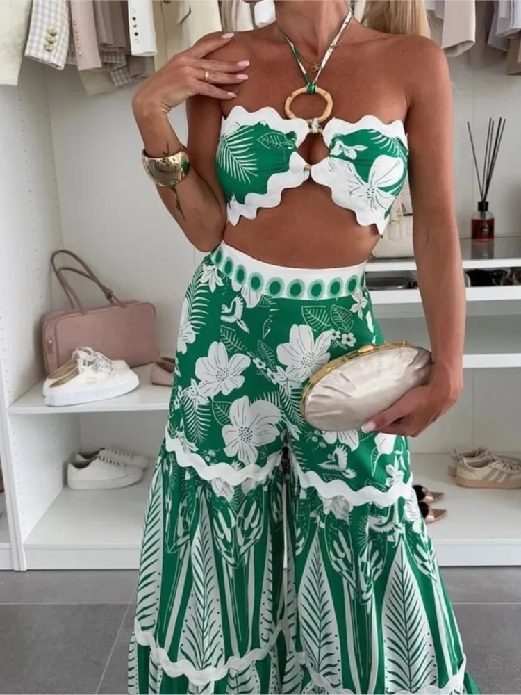 Set da 2 pezzi Costumi da bagno e Panst Costume da bagno sexy Donna Costume da bagno estivo Bikini Set Beach Cover Up Costume da bagno Куvelaльник